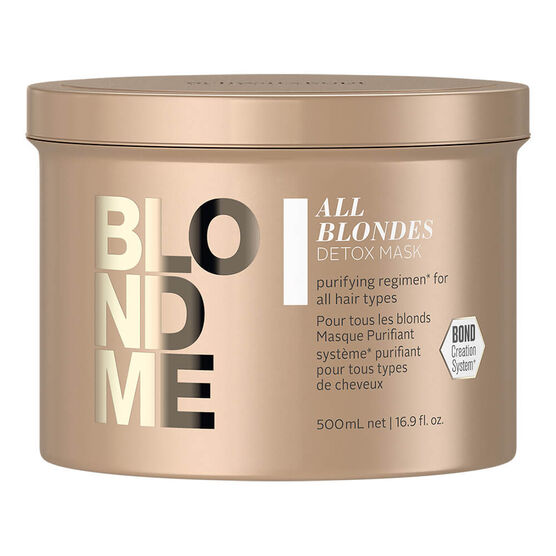 Máscara Schwarzkopf Blond Me Purificante Detox Todos os Loiros