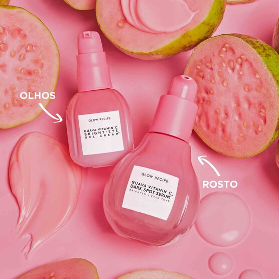 CREME PARA OLHOS COM VITAMINA C GLOW RECIPE GUAVA