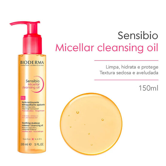Óleo Micelar Bioderma Demaquilante Sensibio