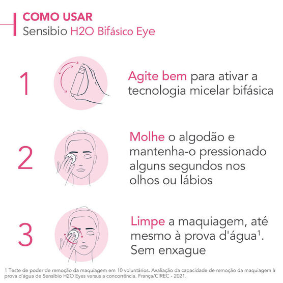 Demaquilante Bioderma Bifásico Micelar Sensibio H2O