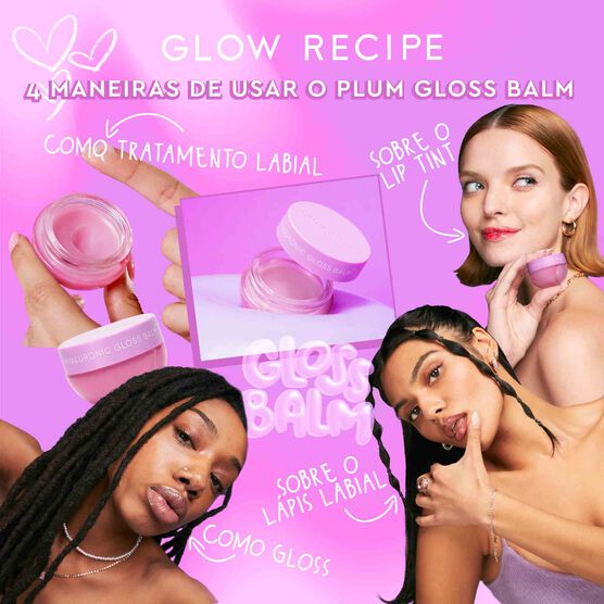 HIDRATANTE LABIAL COM HIALURONICO GLOW RECIPE PLUM PLUMP