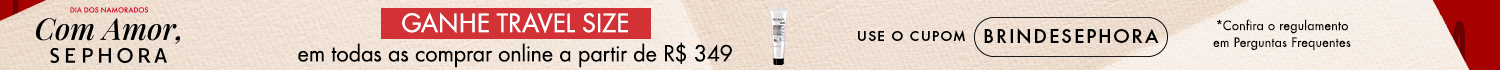 Ganhe travel size em todas as comprar online a partir de R$ 349 + mala a partir de R$ 449 - Use o cupom: BRINDESEPHORA