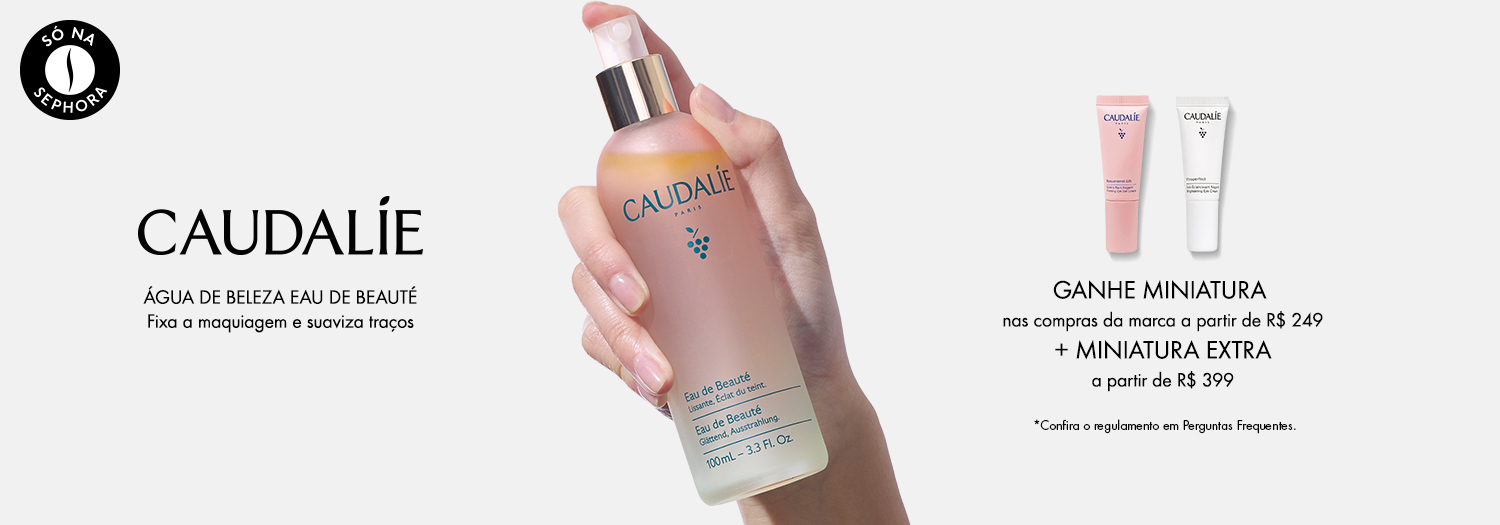 Caudalie | Ganhe miniatura nas compras da marca a partir de R$ 249 + miniatura extra a partir de R$ 399