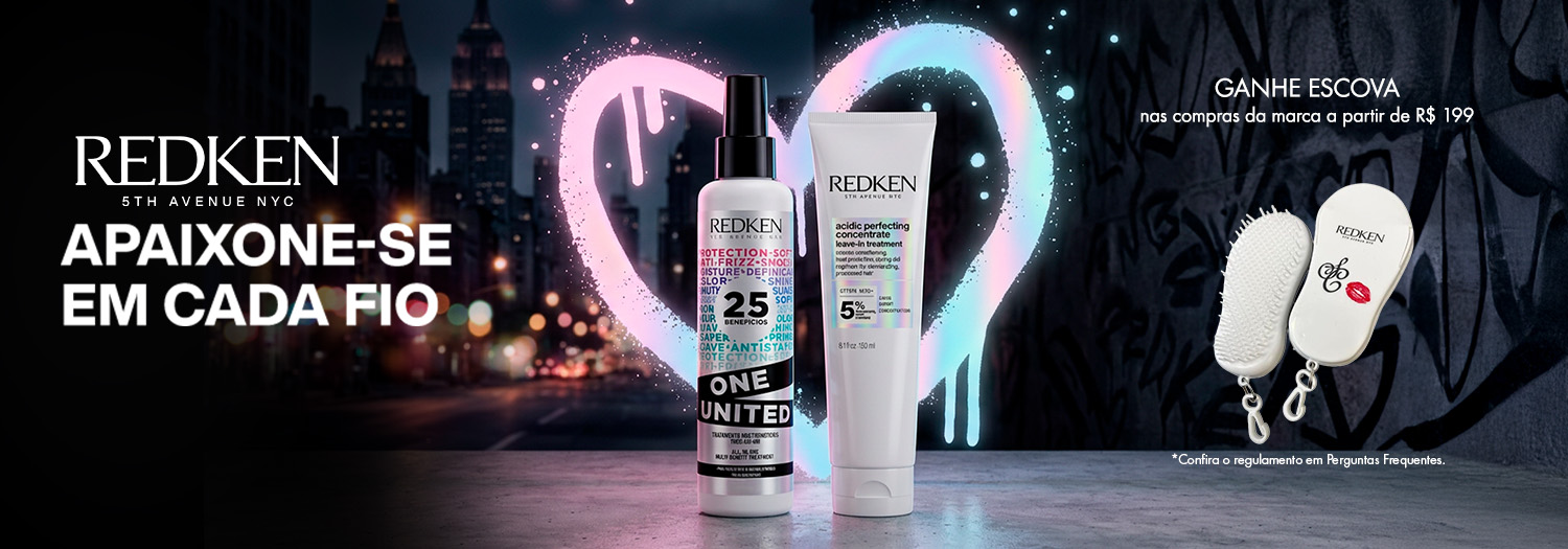 Redken | Ganhe escova nas compras da marca a partir de R$ 199